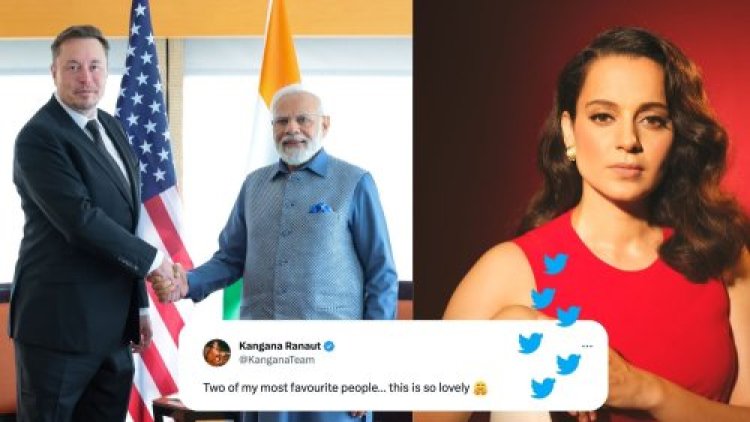 Kangana Ranaut reacts to Elon Musk confessing he is a fan of PM Modi during their US meet: 'Two of my favourite people'